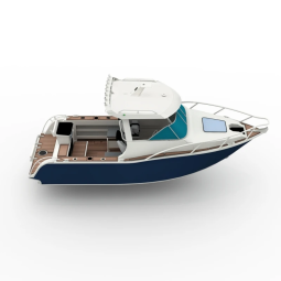 6.25m High-Speed Aluminum Fishing Boat: Welded Half Cuddy Cabin Sport Yacht